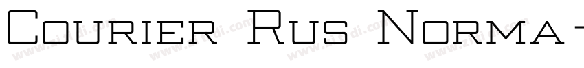 Courier Rus Norma字体转换